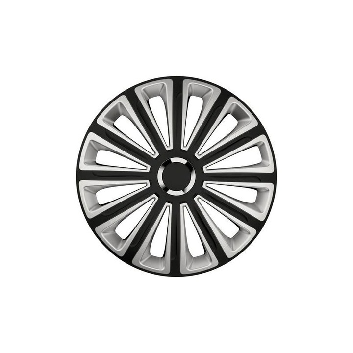 Capac roata Lampa, 16", ABS, Argintiu/Negru
