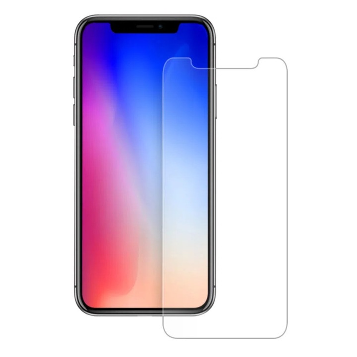 Folie Sticla Detech compatibila cu iPhone 11 Pro, iPhone X & iPhone XS, 9H, 0.3mm