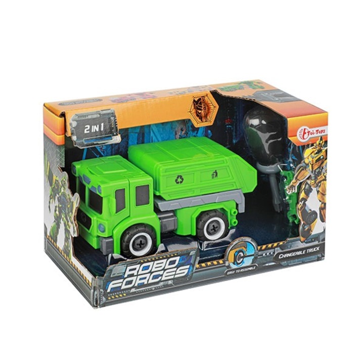 Robottá alakítható kukásautó játék