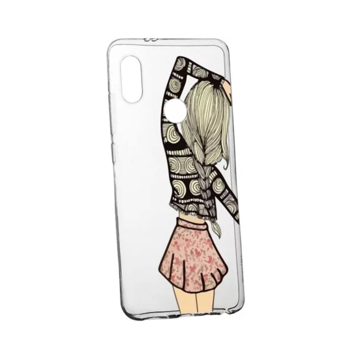 Силиконов капак, съвместим с Huawei P Smart Z Girl Friend, устойчивост на износване Transparent TR 188, Paramount