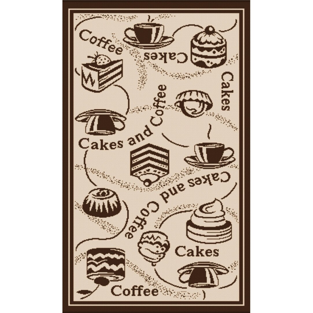 Covor pentru bucatarie, Natura Cake, 80x150 cm, 1500 gr/mp, 0.8x1.5