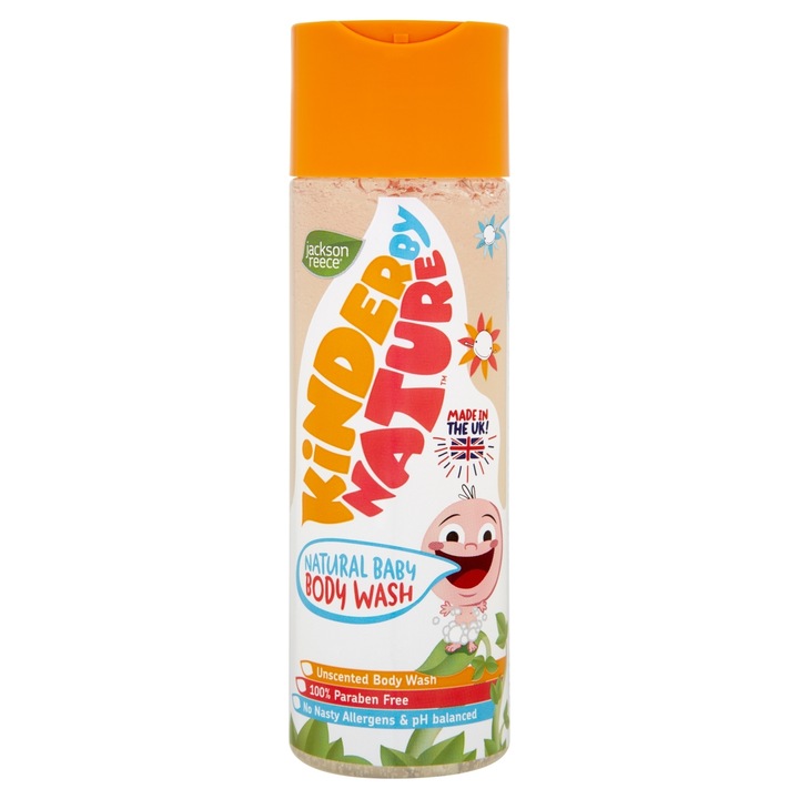 Gel de dus pentru copii Jackson & Reece fara miros, 200 ml