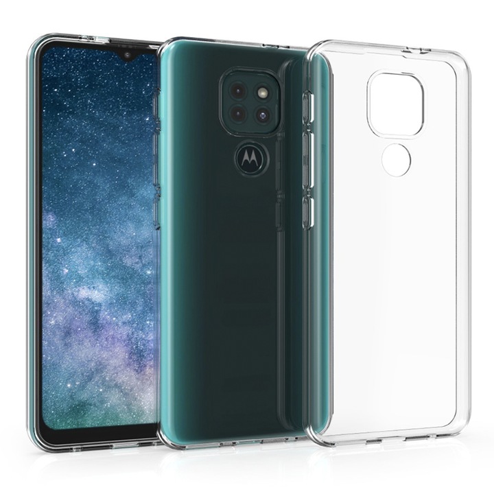 Силиконов калъф, съвместим с Motorola Moto E7 Plus / Moto G9 Play, Crystal Clear, Slim Fit, Ultra Protection Technology, Transparent