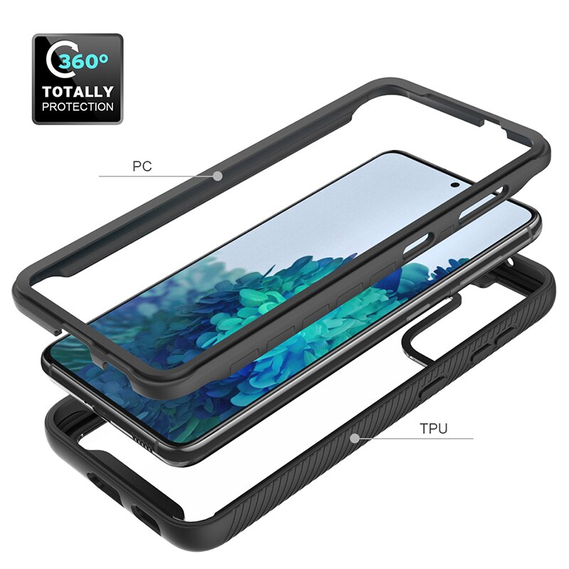 Калъф, съвместим със Samsung Galaxy S21 FE, включен протектор за екран ...