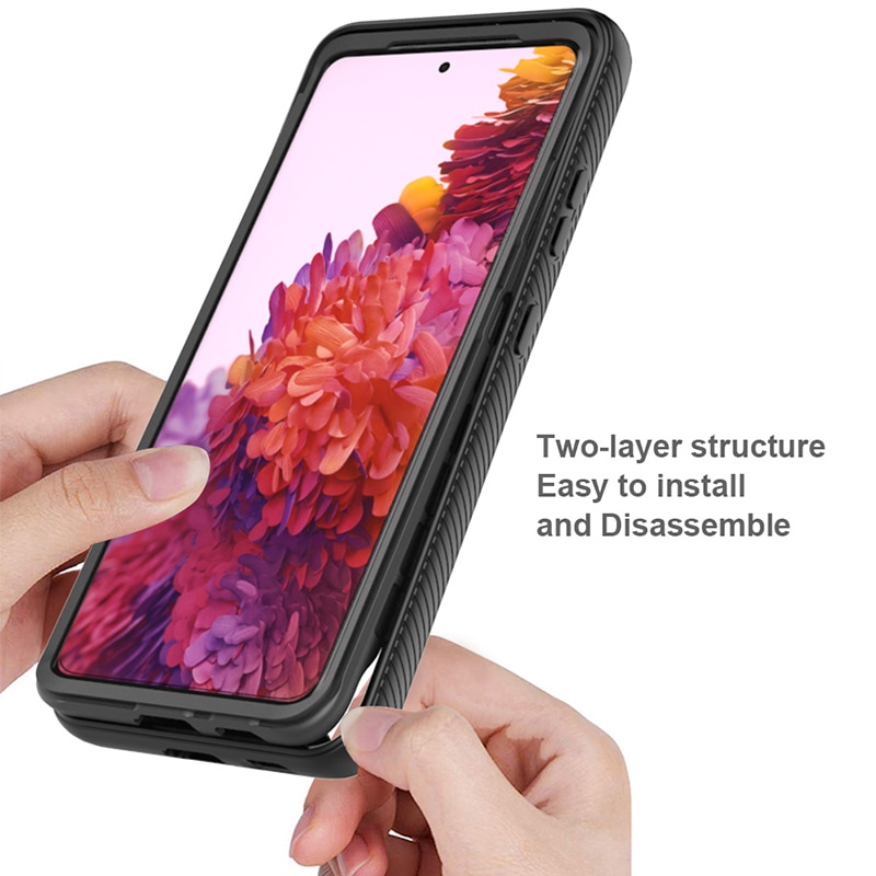 Калъф, съвместим със Samsung Galaxy S21 FE, включен протектор за екран ...