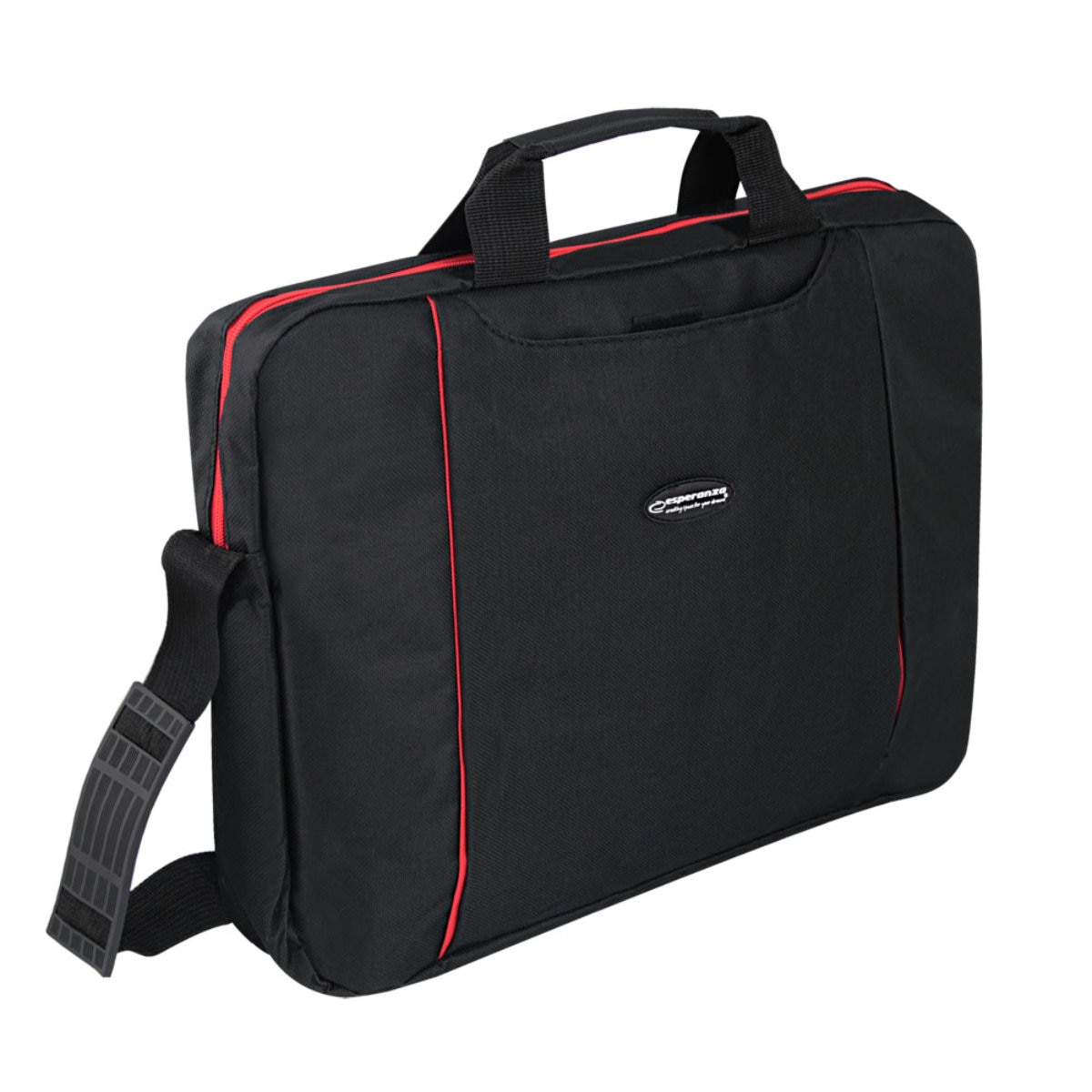 Geanta laptop Esperanza Salerno, 15.6", poliester, curea reglabila, neagra Negru 15.6 inch
