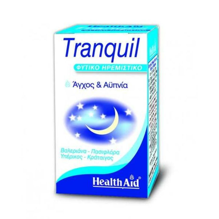 Calmant pe baza de plante Tranquil, Health Aid, 30 capsule