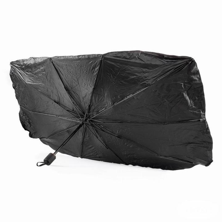 Összecsukható szélvédős napernyő, 140x79cm, esernyő típusú huzattal, UV álló 02906 Amio