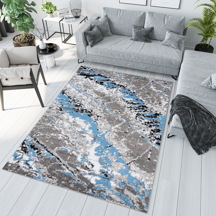 Килим, TAPISO, Q543C, Абстрактен, 100% полипропилен, Многоцветен, 80 x 150 см