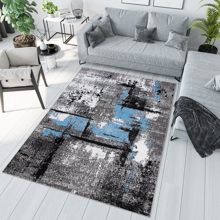 Килим, TAPISO, Q541B, Абстрактен, 100% полипропилен, Многоцветен, 220 x 300 cm