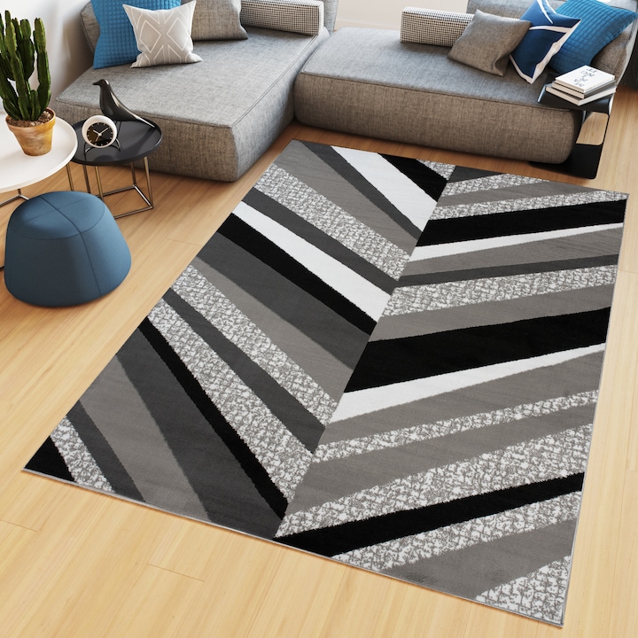 Килим, TAPISO, Z899A, Геометричен, 100% полипропилен, Многоцветен, 120 x 170 cm