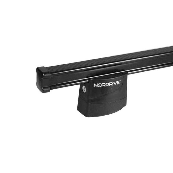 Bara transversala Kargo, Nordrive, Otel/PVC, 115 cm, Negru