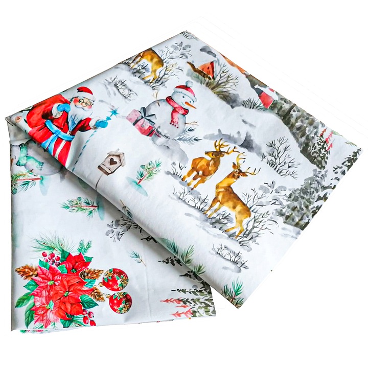 Покривка тип ND, 100x140 см, pvc върху текстил, коледна украса CR9