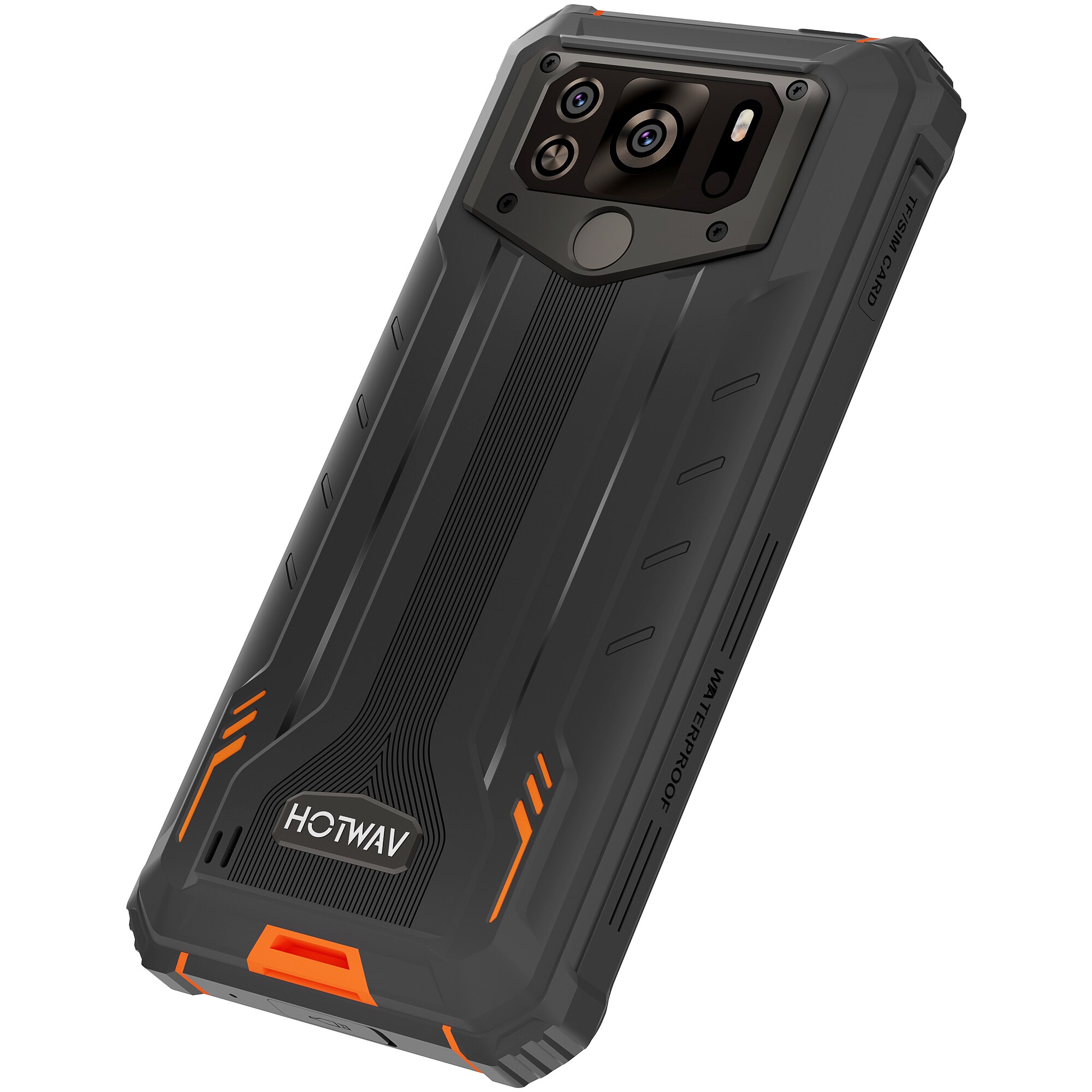 Telefon W10, Hotwav, 4G, HD, 6.53'', 32 GB, 4 GB RAM, 15000 mAh, Android 12, Portocaliu