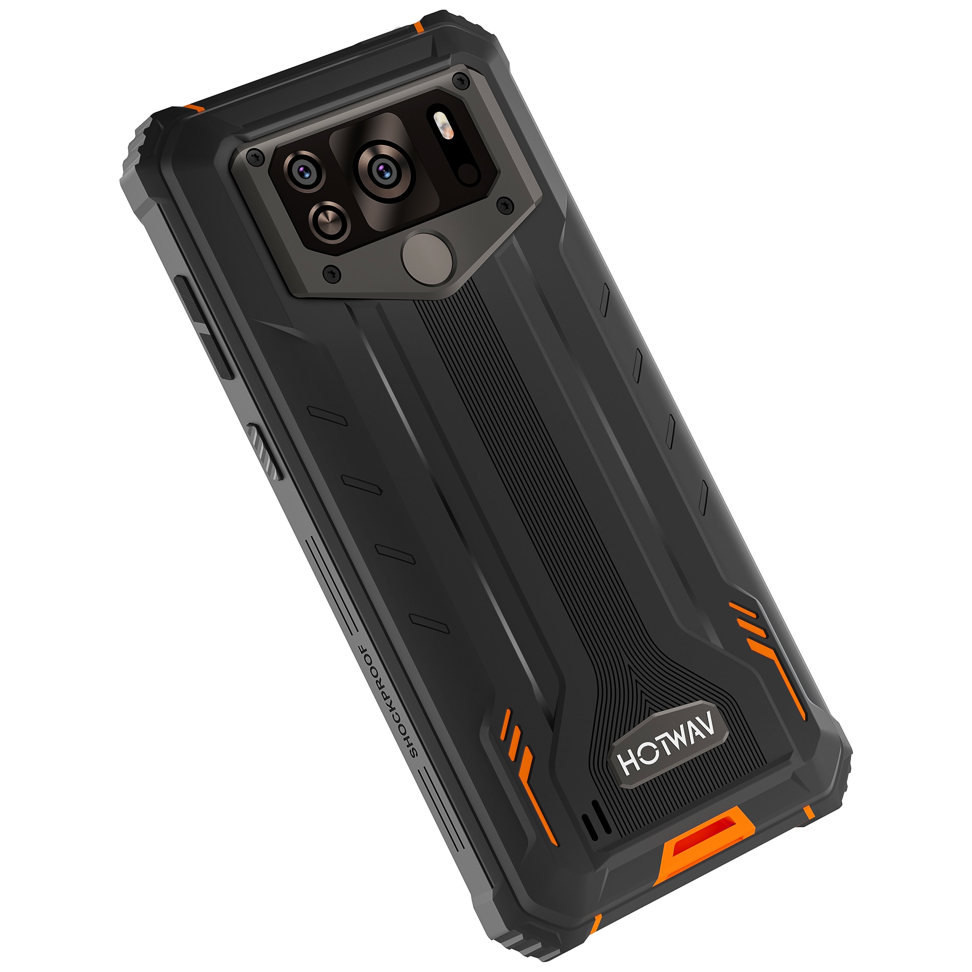 Telefon W10, Hotwav, 4G, HD, 6.53'', 32 GB, 4 GB RAM, 15000 mAh, Android 12, Portocaliu