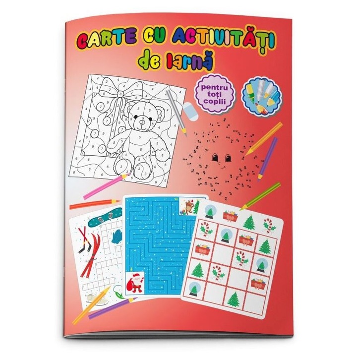 Carte cu activitati de iarna, A4 24 pagini