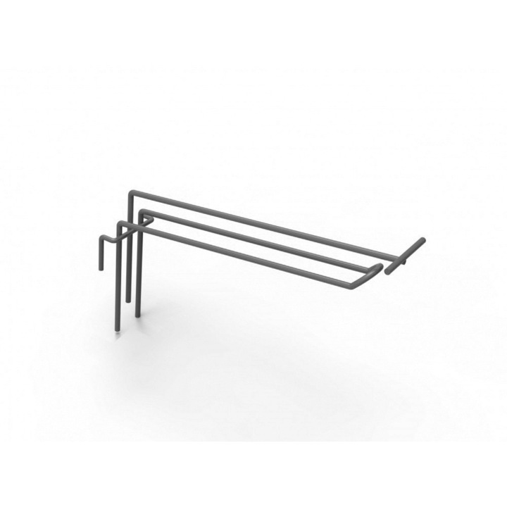 Carlig blister Icon Tools 15 cm gri antracit, cu suport eticheta pret