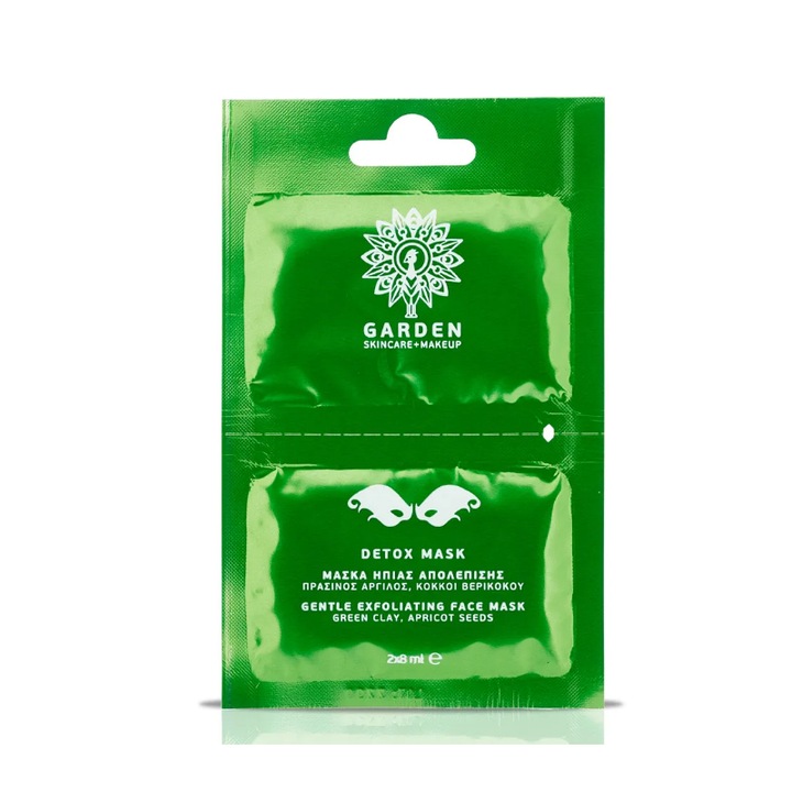 Set 2 x Masca faciala, Garden Of Panthenols, Exfoliere, 2 x 8 ml