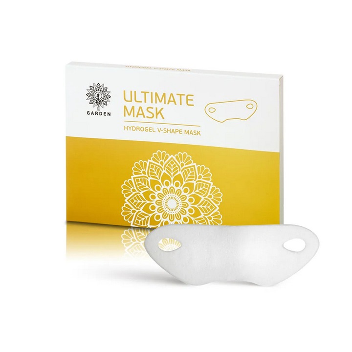 Set 2 x Masca pentru barbie si gat, Garden Of Panthenols, Hidratare, Hidrogel