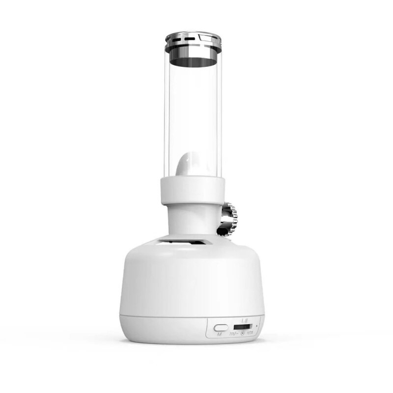 Boxa wireless portabila cu aromaterapie Bluedio FS Alb, Iluminare, Bluetooth 5, Slot memorie, Microfon incorporat, Aplicatie