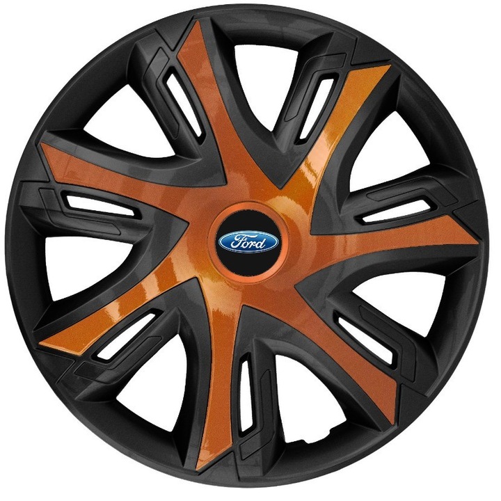 Set 4 capace roti Power bicolor cooper R14 pentru gama auto Ford