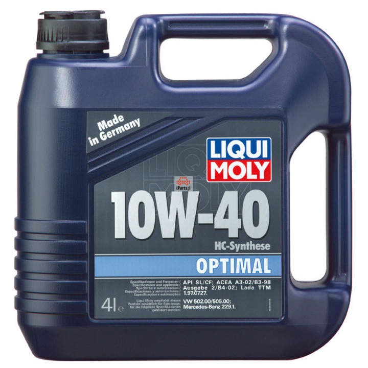 Моторно масло Liqui Moly Optimal 10W-40 4L - eMAG.bg