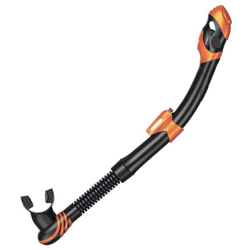 Snorkel Seac - VORTEX DRY Black, Portocaliu