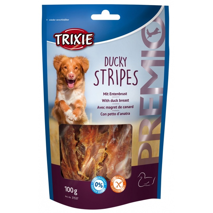 Награди за кучета Reward Trixie PREMIO Ducky Stripes с патешки вкус 100 гр. 31537