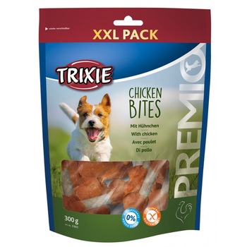 Recompensa Trixie PREMIO Chicken Bites cu gust de pui XXL 300 g 31802 Recompensa Trixie PREMIO Chicken Bites cu gust de pui XXL 300 g 31802