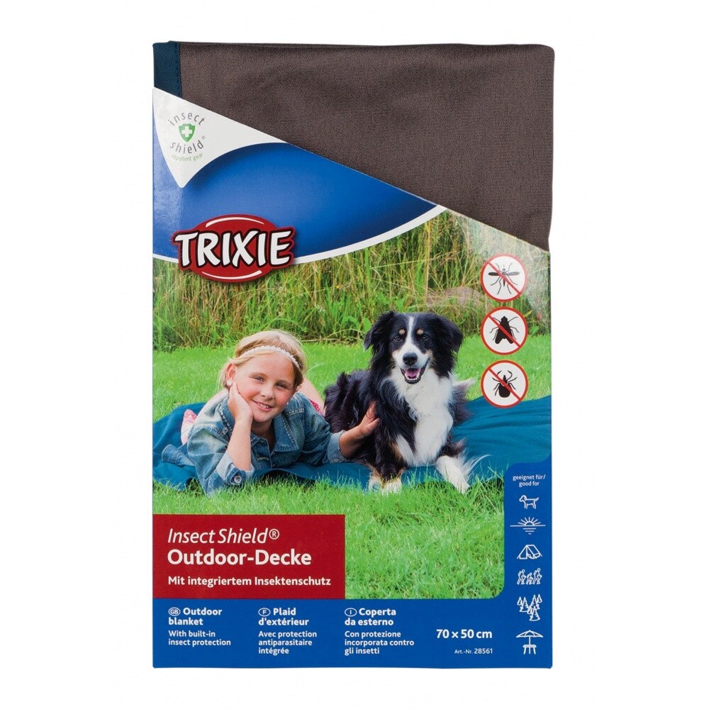 Patura Trixie Cu Protectie Contra Capuselor 70 x 50cm Maro 28561