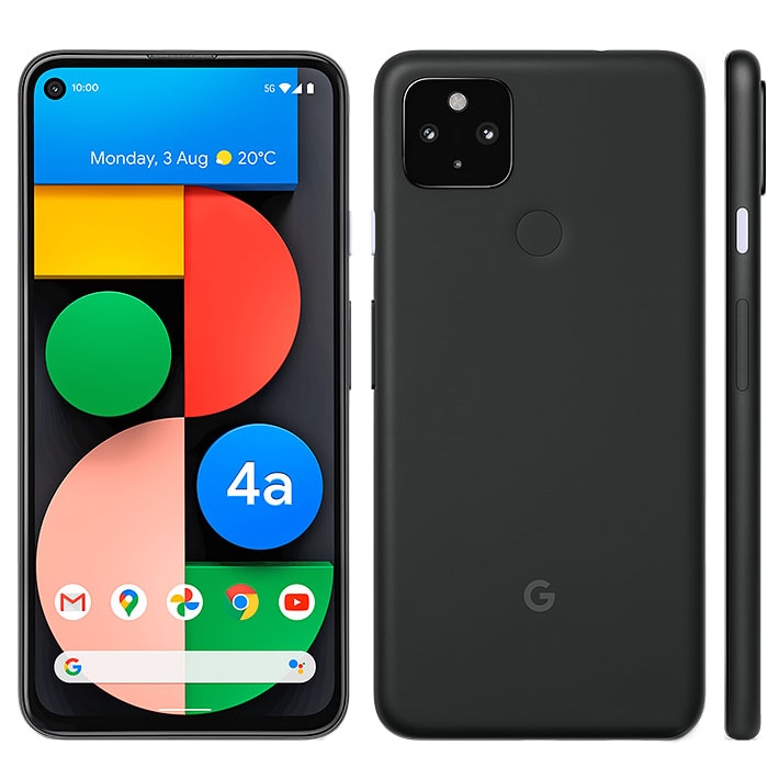 Telefon mobil Google Pixel 4a, 128GB, 6GB RAM, 5G, Negru - eMAG.ro