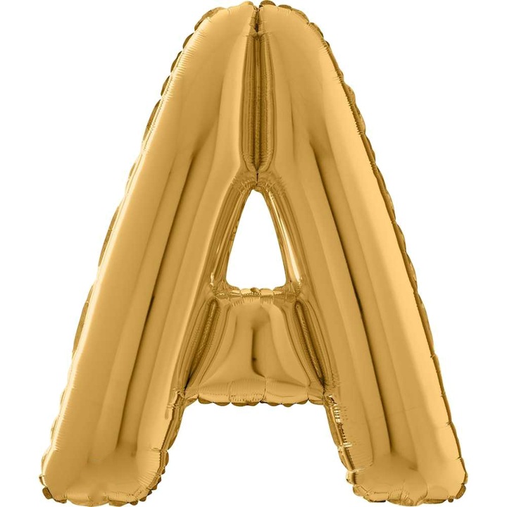 Фолиев балон Буква А, златен, 66 см, 26202G