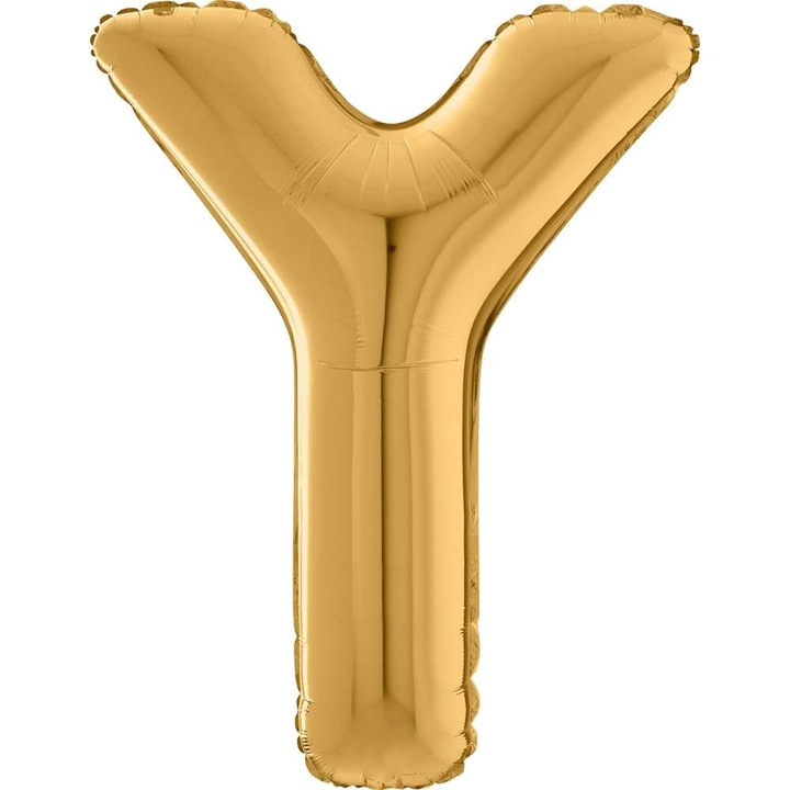 Балон буква Y, фолиев, златист, 66 см, 26442G