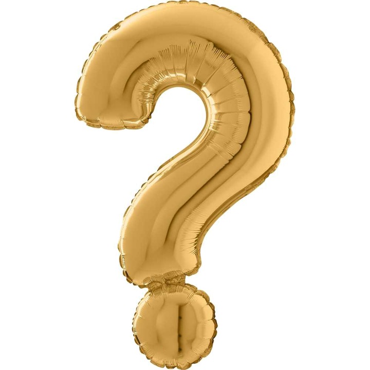 Balon Folie Simbol ?, Auriu, 66 cm, 26552G