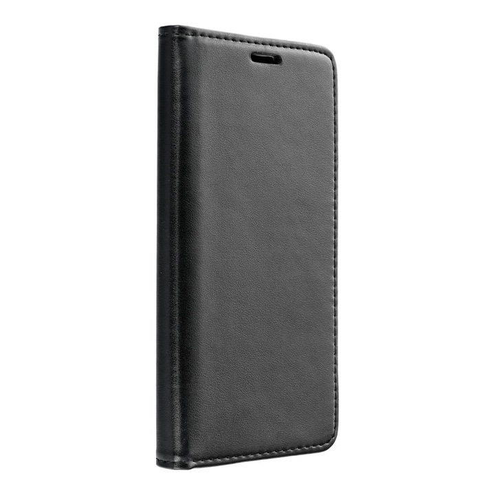 Könyvborító, kompatibilis: Samsung Galaxy A13 5G / A04s, Magnet Book Case modell, ökológiai bőr, fekete