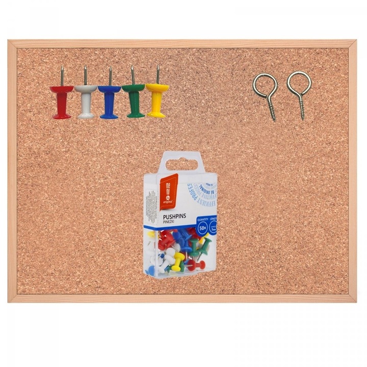 Fa keret parafa táblából 60x40 cm, tűk 50 db - TKD-6040-P50