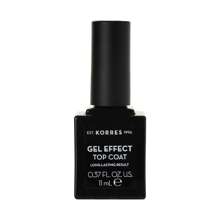 Top Coat Gel Effect, Korres, Transparent, 11ml