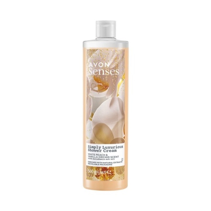 Avon Simply Luxurious (vanília és őszibarack) tusfürdő, 250 ml