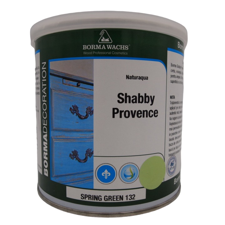 Vintage Shabby Provence krétafesték, élénkzöld, Borma Wachs, 0.75 kg