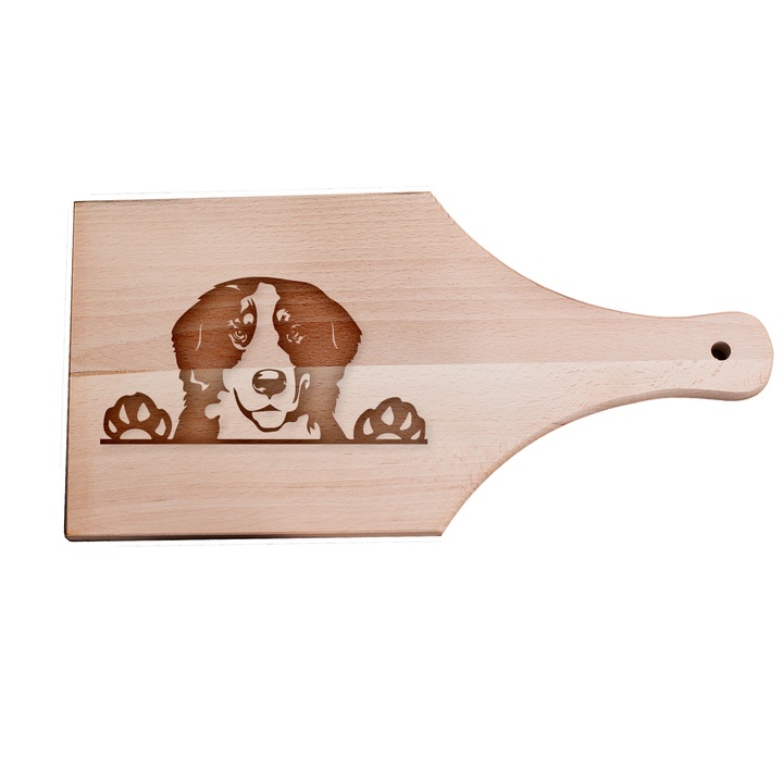 Tocator alimente, Praktikusajandekok, Lemn, Model- Bernese Mountain Dog, Maro