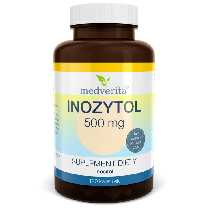 Supliment alimentar Inozitol, Medverita, 500 mg, 120 capsule