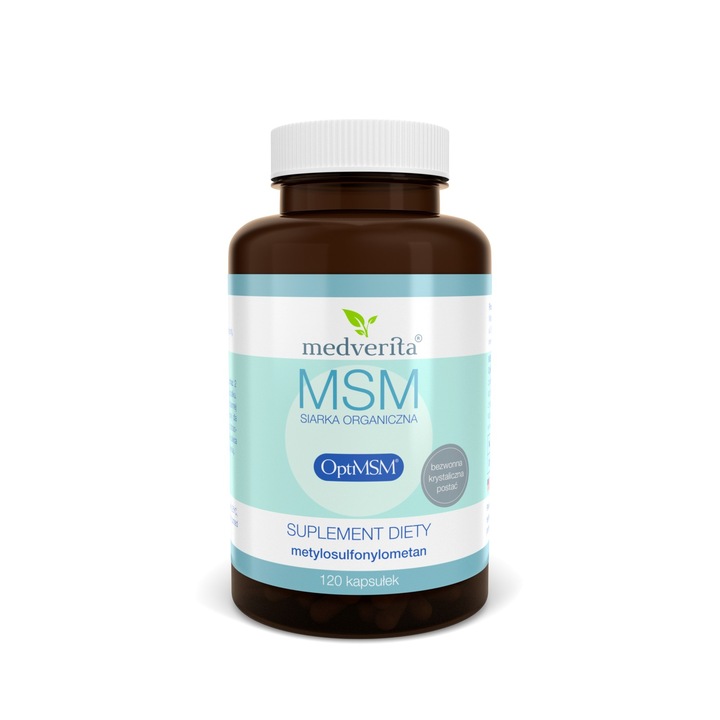 Supliment alimentar MSM, Medverita, Sulf organic, 120 capsule