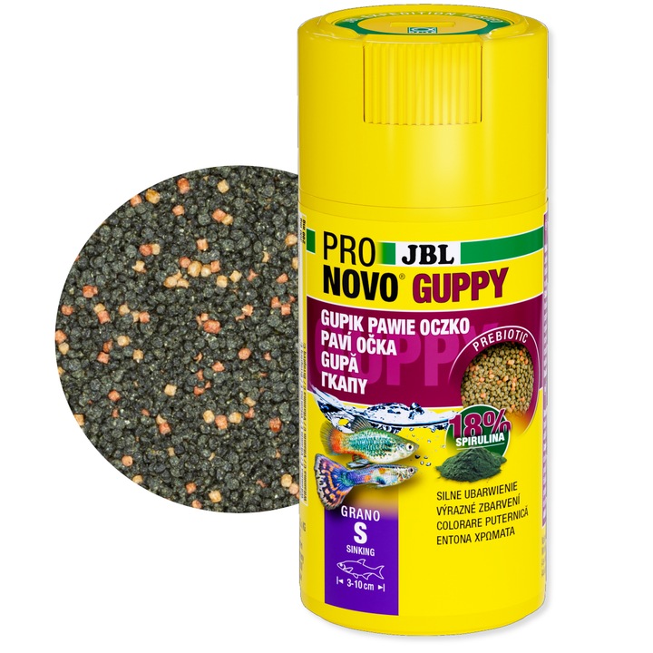 Hrana pesti acvariu JBL ProNovo GUPPY GRANO S 100 ml CLICK