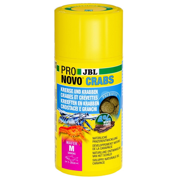 Храна за аквариумни раци JBL ProNovo CRABS WAFER M 100 мл
