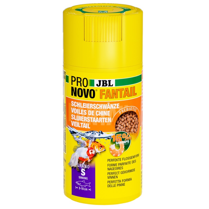 Храна за аквариумни рибки JBL ProNovo FANTAIL GRANO S 100 мл CLICK