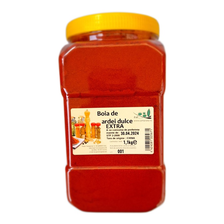 Boia de ardei dulce extra, Gastro, borcan, 1.1 kg