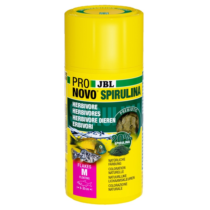 Храна за аквариумни рибки JBL ProNovo SPIRULINA FLAKES M 100 мл