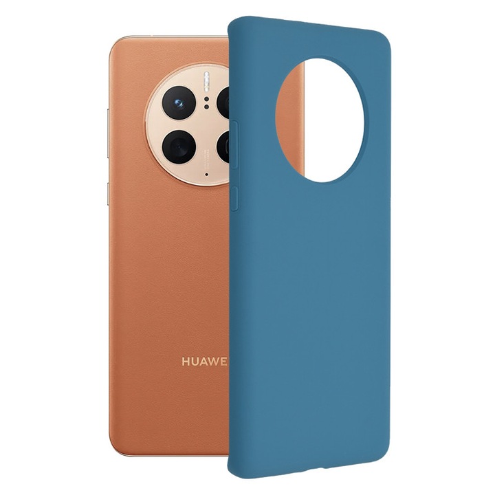 Кейс за Huawei Mate 50 Pro, Techsuit Soft Edge Silicone, Denim Blue