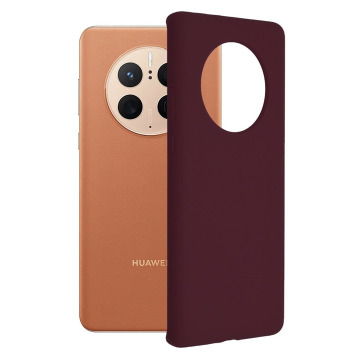 Кейс за Huawei Mate 50 Pro, Techsuit Soft Edge Silicone, Plum Violet