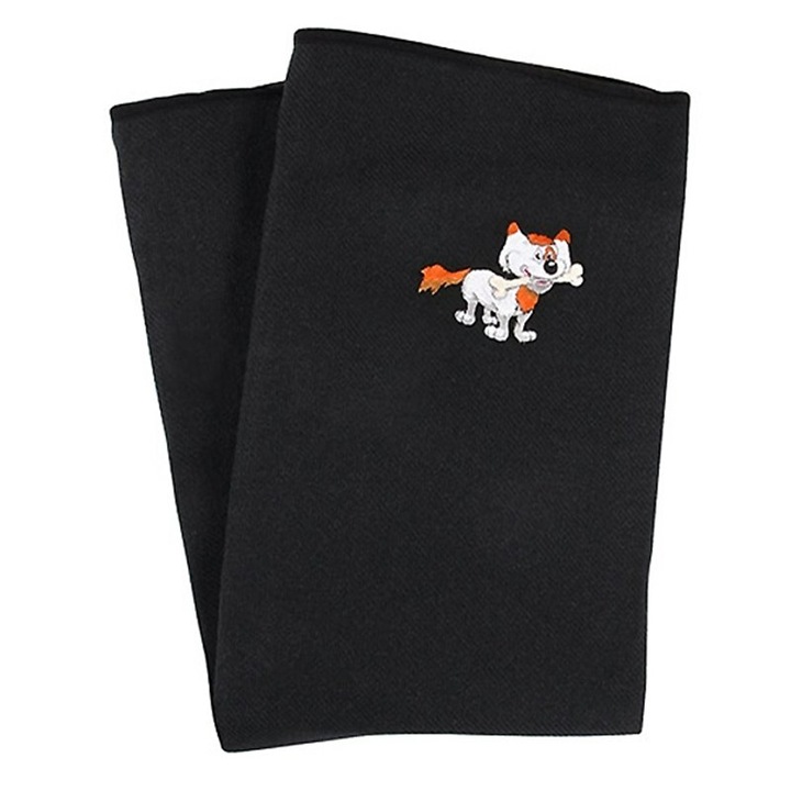 Husa protectie bancheta auto, Lampa, Pentru animale de companie, 145 x 117 cm, Negru